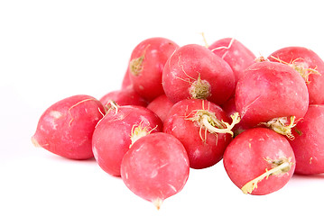 Image showing Red radishes