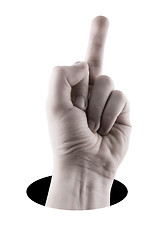 Image showing Middle finger Sign