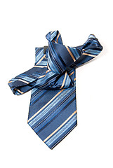 Image showing Blue checkered man's necktie