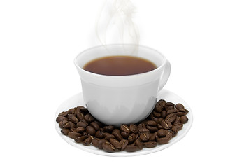 Image showing Perfect white coffee cup