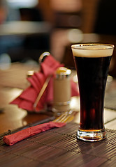 Image showing dark beer glass