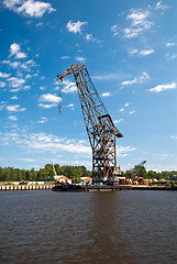 Image showing Dock crane