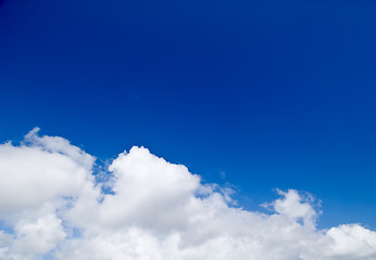 Image showing Dreamy summer sky with clouds