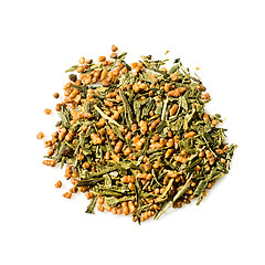 Image showing Japanese green Genmaicha tea