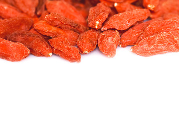 Image showing Goji berries background