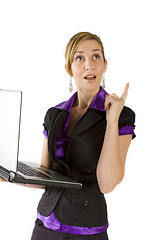 Image showing Business Woman using Laptop