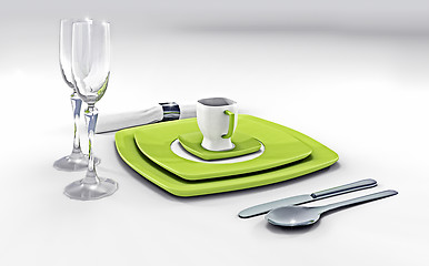 Image showing dish set