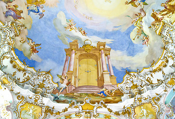 Image showing fresco in an old church