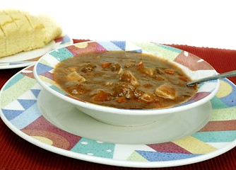 Image showing Bowl of Home made beef stew