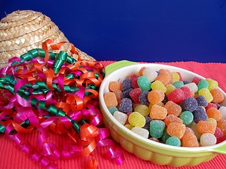 Image showing Bowl of gum drops