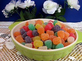 Image showing Bowl of gum drops