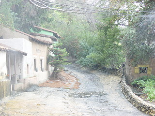 Image showing Rain On Hollywood Sets