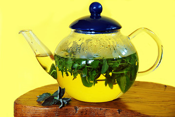 Image showing Mint herbal tea