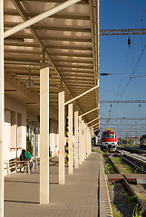 Image showing train station platform