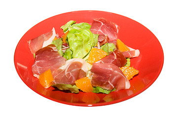 Image showing jamon salad