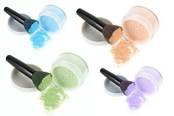 Image showing Color face powders set 