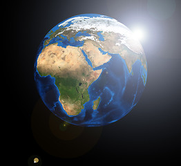 Image showing Africa on the Earth planet