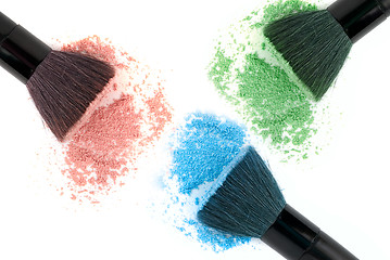 Image showing Three color powder
