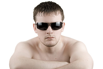 Image showing Man in black sunglasses 