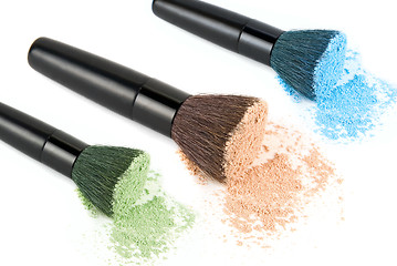 Image showing Color powders set