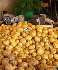 Image showing Potatos on the Market