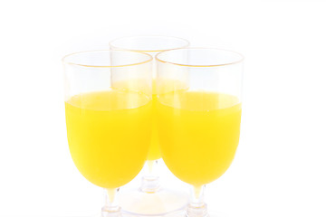 Image showing Orange juice isolated on white