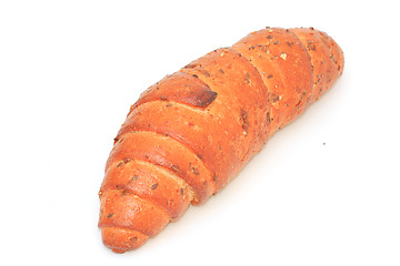 Image showing Bread loaf isolated on white background