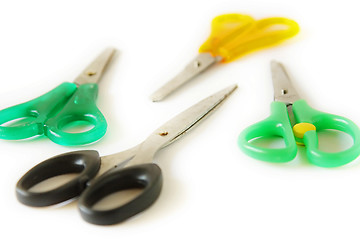 Image showing Office tools. Scissors isolated on white.