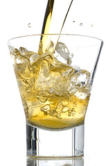 Image showing Whiskey splash