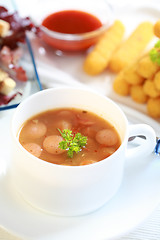 Image showing Red cabbage soup