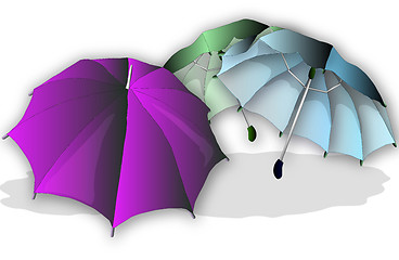 Image showing umbrellas