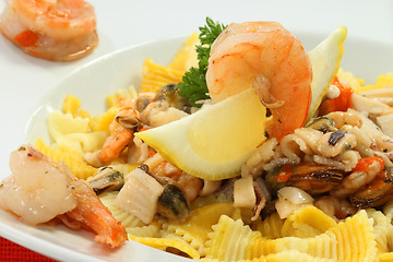 Image showing Seafood dinner