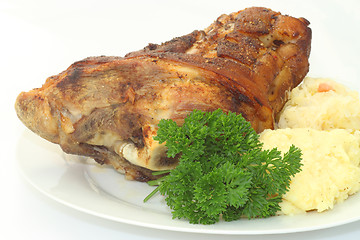 Image showing Bavarian knuckle of pork