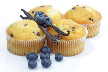 Image showing Blueberry muffins