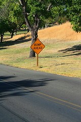 Image showing Bump Ahead Road Sign