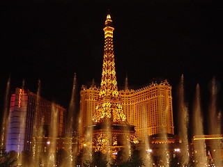 Image showing Hotel, Casino, Fountain In Las Vegas