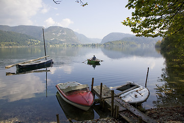 Image showing By Lake Bohinj Slovenia