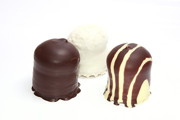 Image showing Chocolate covered meringue confection