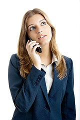 Image showing Business woman using a cell phone