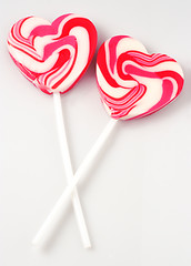 Image showing heart lollipops