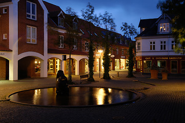 Image showing Little Town at Night