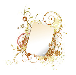 Image showing Grunge Floral Background