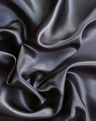 Image showing Smooth elegant grey silk as background