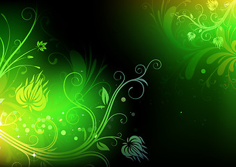 Image showing Floral Decorative background