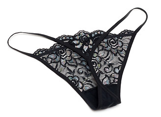 Image showing Black feminine panties