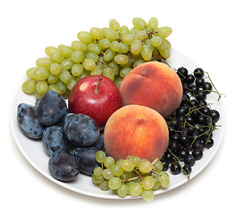 Image showing Still life, plate with fruit