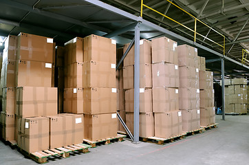 Image showing catron boxes in warehouse