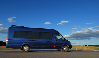 Image showing minibus on highway