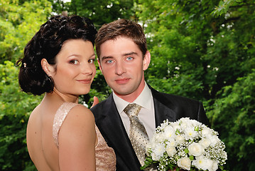 Image showing Young couple outdoors