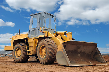 Image showing wheel loader bulldozer